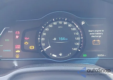 2017 Hyundai Ioniq Hybrid Sel z USA, uszkodzony, nr VIN KMHC75LCXHU033678